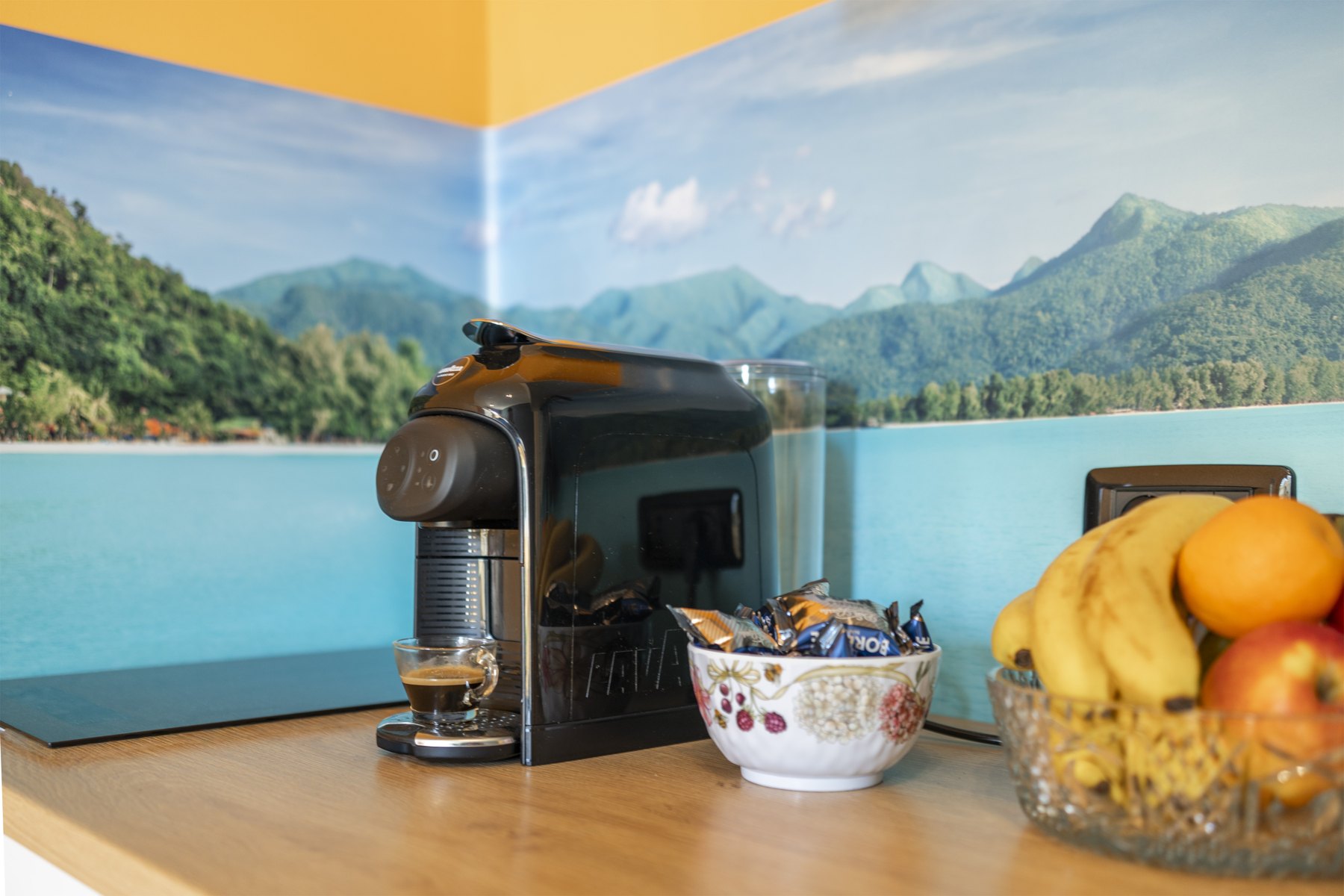 Giardino Privato + BBQ — Dettaglio della macchina da caffè