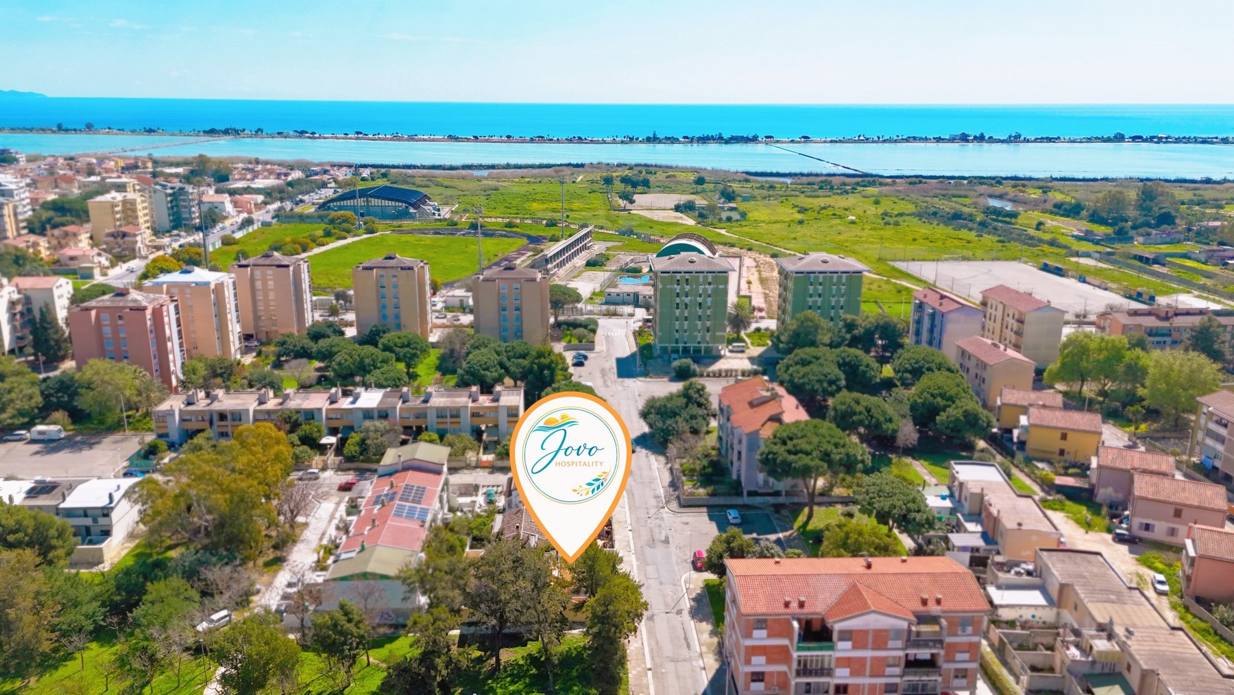 Giardino Privato + BBQ — Veduta aerea della zona fornita dal proprietario